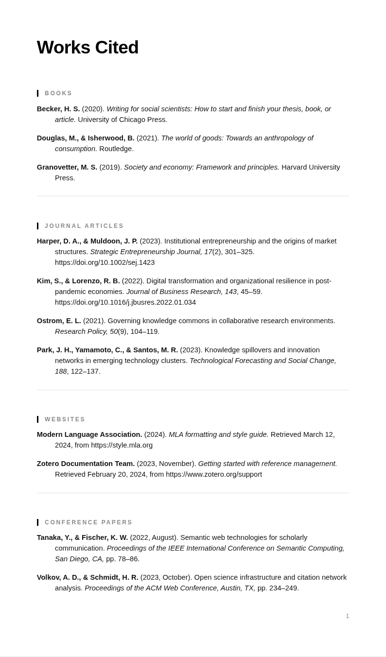 Modern Minimal Citation